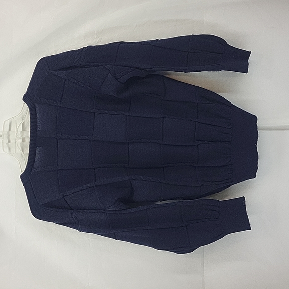 INTERKNIT AUSTRALIA Vintage Superwash Wool Navy Heavy Duty Outdoor Sweater - Picture 6 of 10